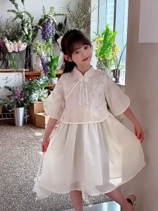 +LITTLE MUSHROOMS+ KIDS CHILDREN GIRL CHINESE NEW YEAR TRADITIONAL COSTUME DRESS QIPAO CHEONGSAM HANFU CNY RACIAL HARMONY 2025