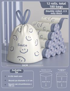 ReeDoon | Extra Thick Easy Tear Drawstring Garbage Bags