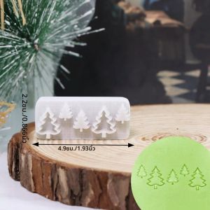 ชุดอุปกรณ์ทำสบู่ประดิษฐ์ลายคริสต์มาส พร้อมตราประทับสำหรับทำสบู่ ของขวัญคริสต์มาส งานฝีมือ DIY ชุดตกแต่งเรซิ่น