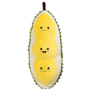 10THDurian Plush Toy Cute Durian Hugging Pillow 30/52cm Baby Appease Doll Cartoon Plushies for Durian Lovers Gift
