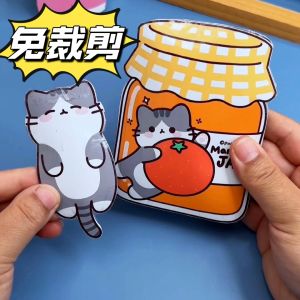 Đồ Chơi Sáng Tạo DIY Cho Bé Gái Không Cần Cắt Paste Quiet Book Nấu Ăn Cat Jam Đồ Chơi Giáo Dục Thủ Công Giảm Căng Thẳng Quà Tặng