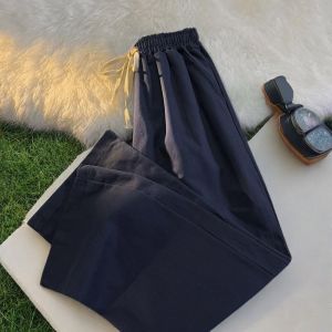 Quần Dài Nam Mùa Hè Vải Lanh Rộng Rãi Phong Cách Nhật Bản Quần Dài Ống Đứng Quần Dài Ống Rộng Thoải Mái Thoáng Khí