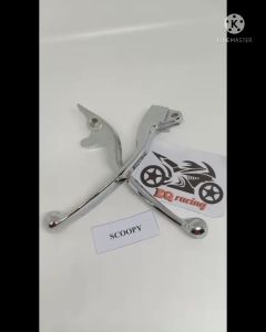 handle honda SCOOPY KARBU silver chrom kiri kanan set handle chrom scoopy