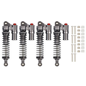 4Pcs Aluminum Alloy Shock Absorber Oil Damper 93mm for 1/10 RC Crawler Axial SCX10 TRX4 90046 D90 Tamiya CC01 Upgrade Parts