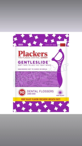 Plackers Gentle Slide PTFE Dental Floss Picks 90pcs Mint Tight Teeth Care 8.5cm Flosser Oral Care