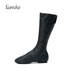 Sansha Sansha Customized Theater Boots Stage Play Modern Dance Knee High Pigskin Dance Performance Shoes Men