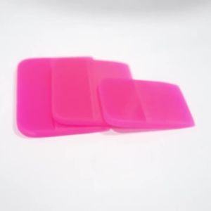 3Pcs Pink Car PPF Squeegee TPU Rubber Scraper Anti-Scratch for PPF Film Vinyl Wrap Window Tint Tool Windshield Cleaning Kit