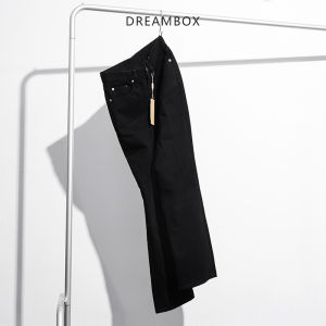 dreambox | Washed Retro Light Blue Stretch Straight Fit Casual Pants