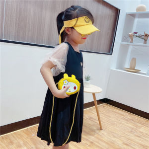 Cartoon Girls Small Crossbody Bag Round Bag Cute PU Kids Shoulder Bag Children Bag