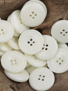 Resin Button White Shirt Dress Jacket Khaki Workwear Casual Pants Large Coat Button Simple Versatile Home Sewing DIY Material