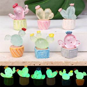 Cute Mini Cactus Creative Fluorescent Simulation Decoration Accessories Desktop Mini Ornaments