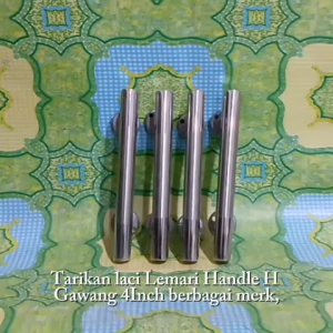 Tarikan Laci Lemari Handle H Gawang Ukuran 4 4In 4Inch Berbagai Merk
