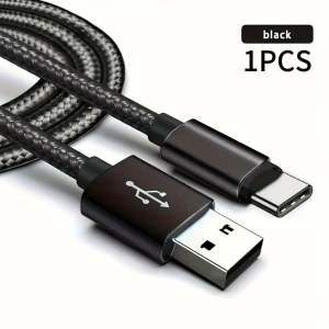1/3PCS USB to Type C fast charging cable suitable for braided charging cables of AndroidSamsung Redmiand other mobile phones