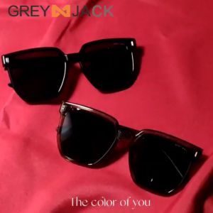 Grey Jack Kacamata Hitam Sunglasses Polarized Korean Bentuk Kotak Anti Silau UV400 TR+Acetate 58241