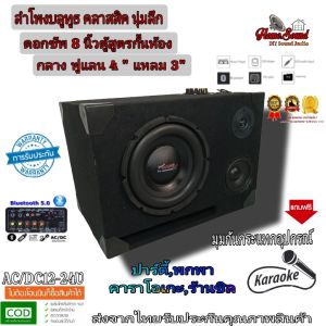 ลำโพงบลูทูธ ชุดซัพ 8 นิ้วคลาสสิค ลั่นทุ่ง สำหรับร้านชิวปาร์ตี้ ครบจบในตู้เดียว