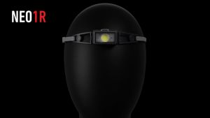 LEDLENSER NEO1R 150 Lumens Boost 250 Lumens / Rechargeable  Only 39gm Front Red Light IP67  Jogging Urban Outdoor Activity Led Head Lamp