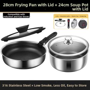 Dinggelvxing | Portable Foldable Outdoors Cookware Set Stainless Steel 316