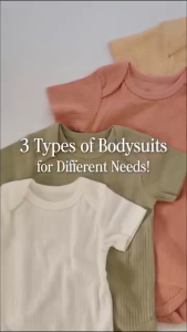 Cozy Organics by Orange and Peach 95% Organic Cotton with Spandex Ribbed Body Suits with Interlock Buttons 0 month-24 months