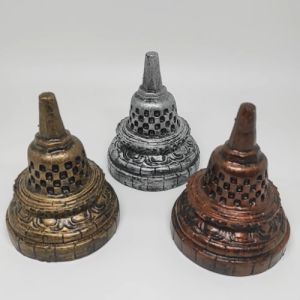 Souvenir Miniatur Stupa Candi Borobudur Indonesia 8x8x10 cm