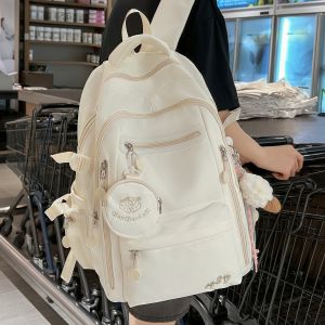 High Capacity School Backpack for Junior And High School Girls 2025 New Ins Style Sweet College Style Medium Waterproof
