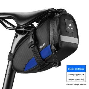 West Biking | Portable Bike Tail Bag Saddle Bag Tool Bag Outdoor Riding Gear Storage