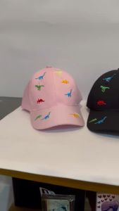 Topi Baseball Anak Laki-laki & Perempuan Full Bordir Dino Banyak Model Dinosaurus Glowing Terbaru