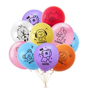 Line Friends | Bộ Trang Trí Tiệc Sinh Nhật Chủ Đề KPOP BT21 - Đồ Trang Trí Địa Điểm Sự Kiện Thần Tượng Hoạt Hình Với Bóng Bay Và Các Vật Phẩm Liên Quan Dành Cho Người Hâm Mộ
