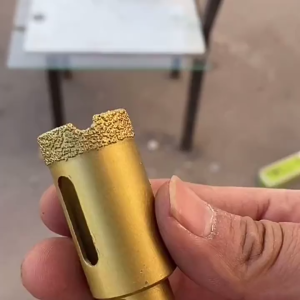 M10 Thread Dry Vacuum Brazed Diamond Marble Drilling Core Bit / Thickened Wear-Resistant Diamond Hole Opener For Tile Marble Glass