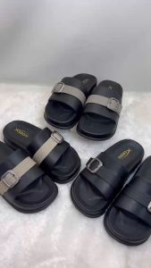 Ceqiu EH71 Sandal Wanita Selop Hak Tebal Sandal Karet Korean Style Trendy Ukuran 36-40