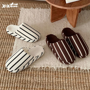 XIXITIAO | Minimalist Stripe Muji Style Anti-slip Arch Support Slippers