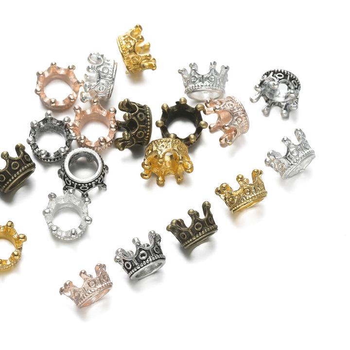 50 Hạt Charm Hình Vương Miện Hợp Kim, Hạt Cách Điệu Rời Dùng Làm Đồ ...