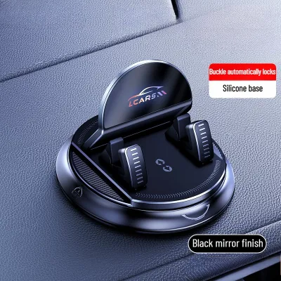 360 Degree Rotating Car Mobile Holder Sticky Suction Cup Phone Stand for Dashboard Multi Purpose Use in Auto and House Accessory