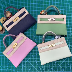 OUTIAN | High-end Imported Epsom Cowhide Leather Hand-stitched Wax Line 2nd Generation Bag 19cm