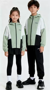 Childrens zipper jacket autumn new style boys windbreaker hoodie baby top