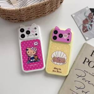 Sanrio | Ốp Điện Thoại Hoạt Hình Dễ Thương Hello Kitty Phong Cách Y2K Dành Cho iPhone 17 Pro Max 17 Pro 16 Pro Max 17 16 15 Pro Max Chất Liệu Nhựa Chống Xước
