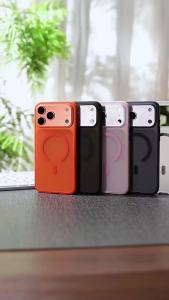 szhaiyu | Luxury Matte Magnetic Translucent Wireless Charge Phone Case for IPhone 16 15 14 13 17 18 Pro Max for Magsafe Protective Cover