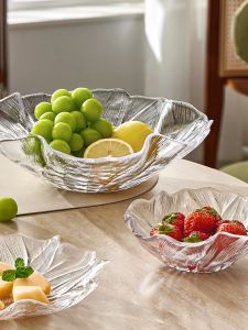 Elegant Transparent Household Fruit Plate