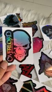 Stiker Hologram Overlord ukuran 7 cm
