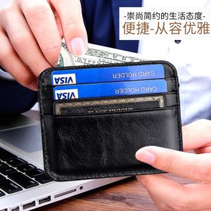 Túi Đựng Thẻ Da Thật Siêu Mỏng Cho Nam Túi Đựng Thẻ Nữ Túi Đựng Thẻ Bằng Da Bò Túi Đựng Thẻ Đựng Tiền Xu Túi Đựng Thẻ Đựng Giấy Tờ