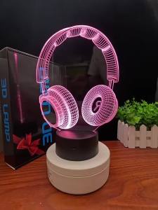 2024 Khủng Long Xuyên Biên Giới Ngoại Thương 9 Điều Khiển Từ Xa Bảy Màu 16 Màu Gỗ Thật UV In Sạc Thông Minh led 3D Đèn Ngủ