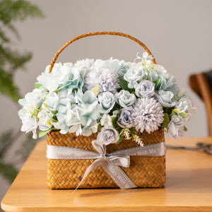 Dried Flower Bouquet Artificial Sunflower Decorative Living Room Dining Table Arrangement Teachers Day Gift Basket