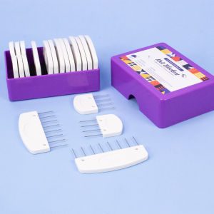 20PCS Premium Stainless Steel Knitting Blockers Set  2 Sizes Blocking Combs & Pins with Rust-Proof Needles & Storage Case