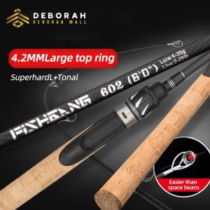 Fishing rod | Spinning rod | L-action | 4.2mm top ring | length 180cm/198cm/210cm | carbon fiber material |lure rod