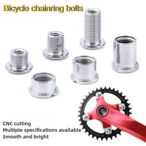 MUQZI 5 Pair Chainring Bolts Bike Single Double Three Disc Chainring Nut Crankset Chain Ring Screw Cycling Accessories