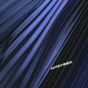 Vải Xếp Ly Màu Xanh Đậm Có Cảm Biến Ánh Sáng Vải Thủ Công Vải Vải Xếp Ly Biểu Diễn Vải Quần Áo Biểu Diễn Vải Thủ Công