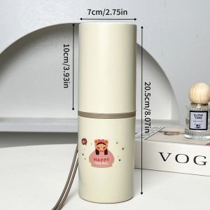 Hộp Đựng Bàn Chải Đánh Răng Di Động Dễ Thương Kèm Cốc Súc Miệng - Hộp Đựng Bàn Chải Đánh Răng Thân Thiện Với Môi Trường Có Thể Tái Sử Dụng Dùng Cho Du Lịch Ngoài Trời Kèm Hộp Đựng Kem Đánh Răng
