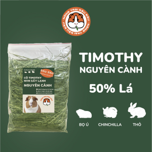 Cỏ Timothy Cho Bọ Ú Thỏ Chinchilla Timothy Sấy Lạnh Nguyên Cành 500g