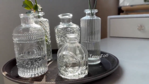 Lọ hoa thủy tinh mini trang trí phong cách vintage