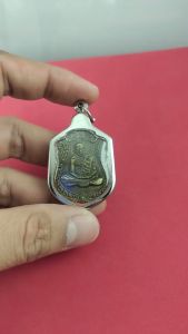 เหรียญเสมา 8 รอบ เนื้อทองเหลือง พ.ศ. 2518 หลวงปู่ทิม อิสริโก จ.ระยองกรอบสแตนเลสแท้ แถมฟรีผ้ายันต์