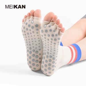 Professional Yoga Socks Thin Summer Silicone Anti-slip Five Fingers Fitness Jump Rope Soft Bottom Shoes for Women Pilates